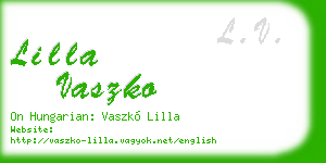 lilla vaszko business card